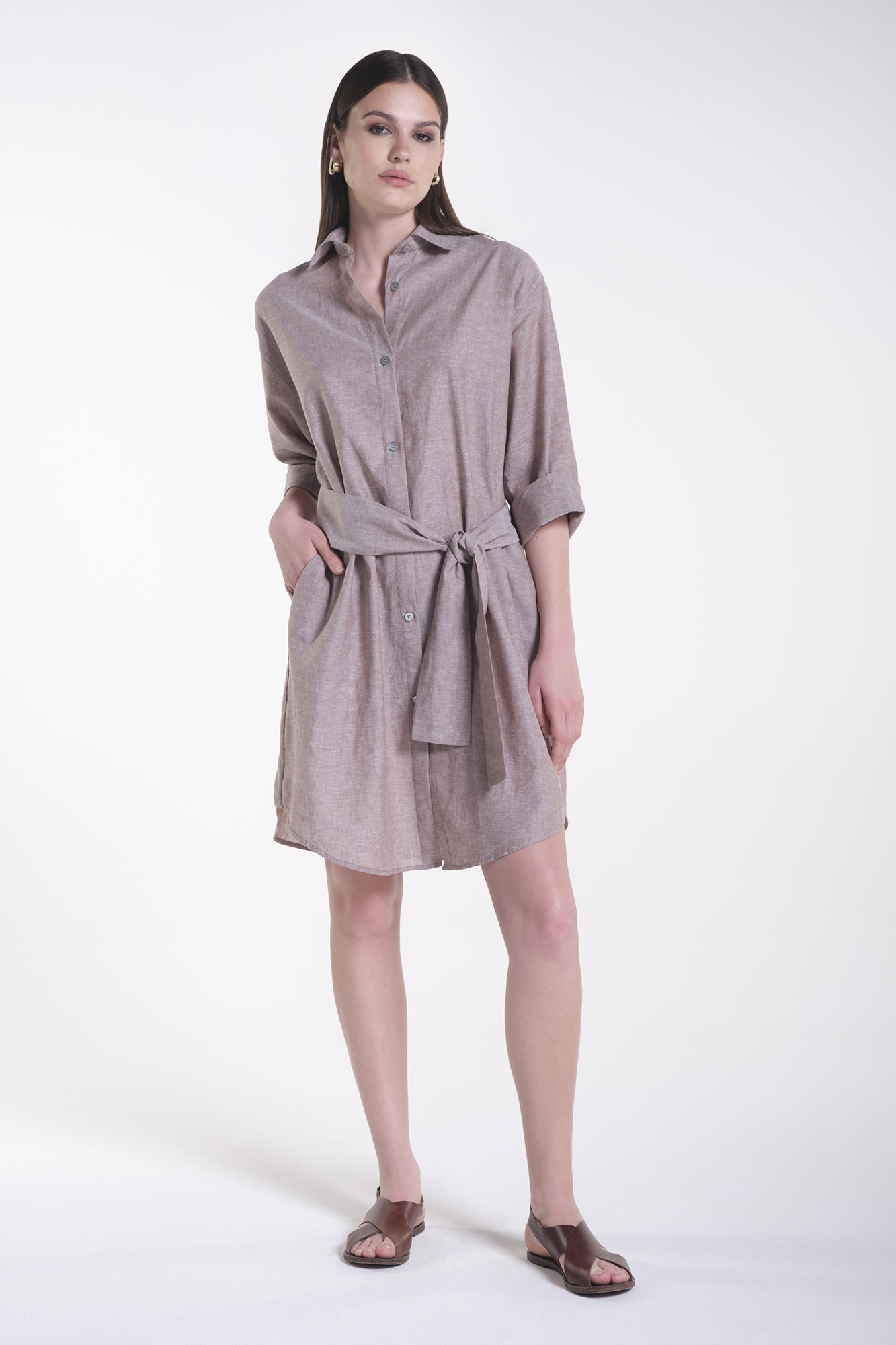 Chemisier Lino/Cotone