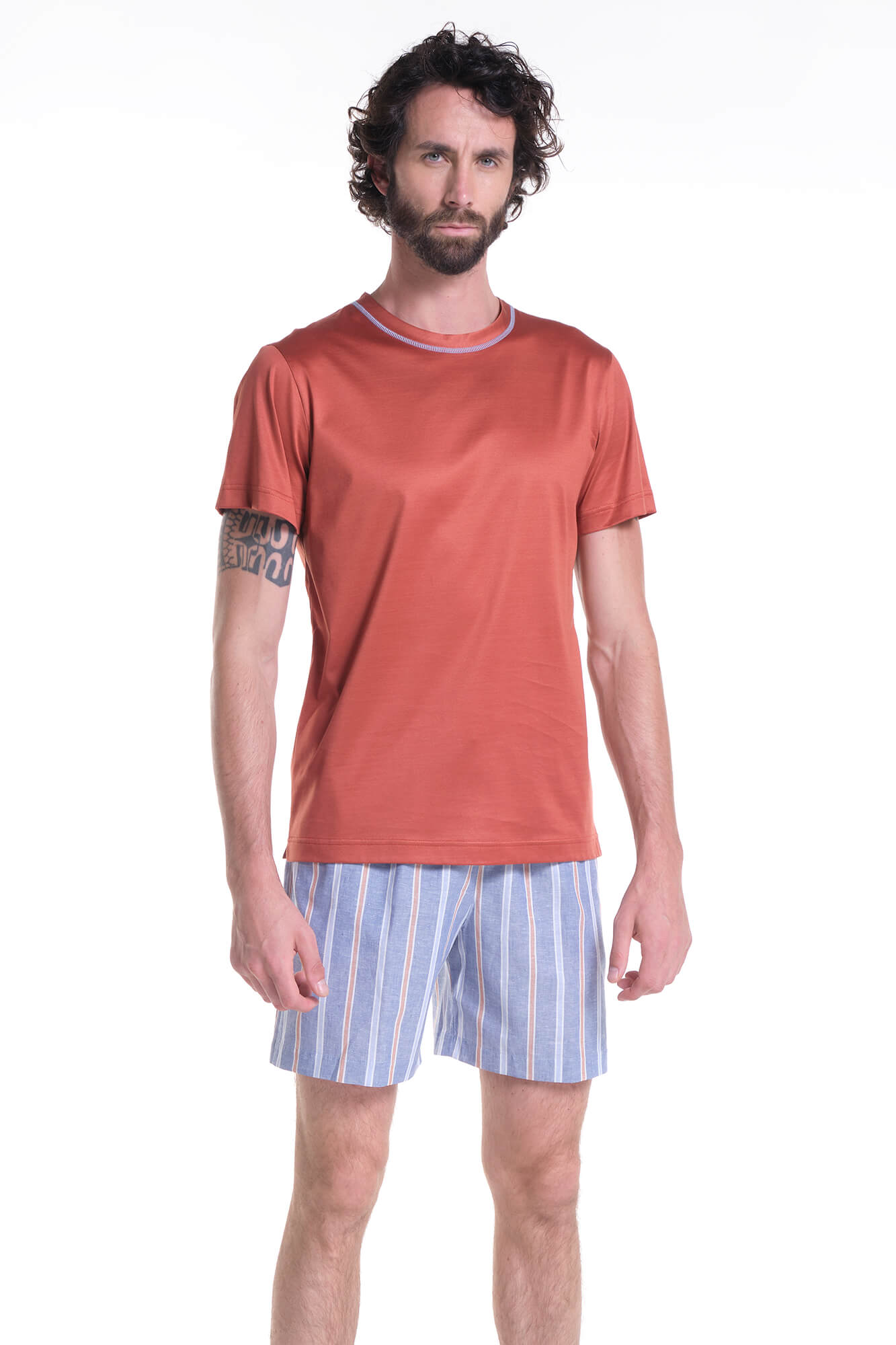 Pigiama Jersey Cotone Mako' + Navetta Riga