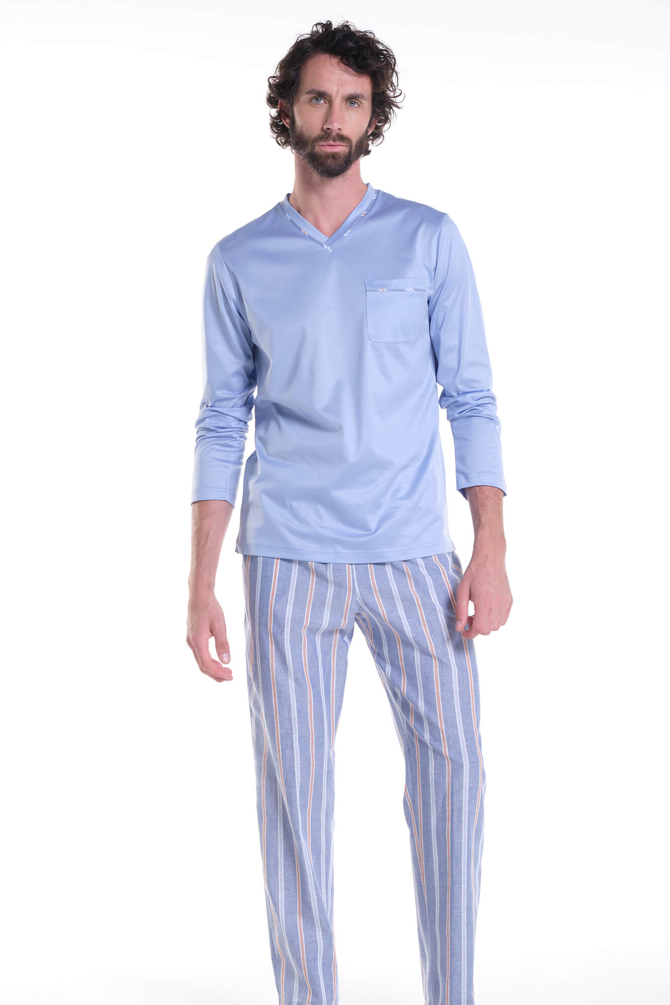 Pigiama Jersey Cotone Mako' + Navetta Riga