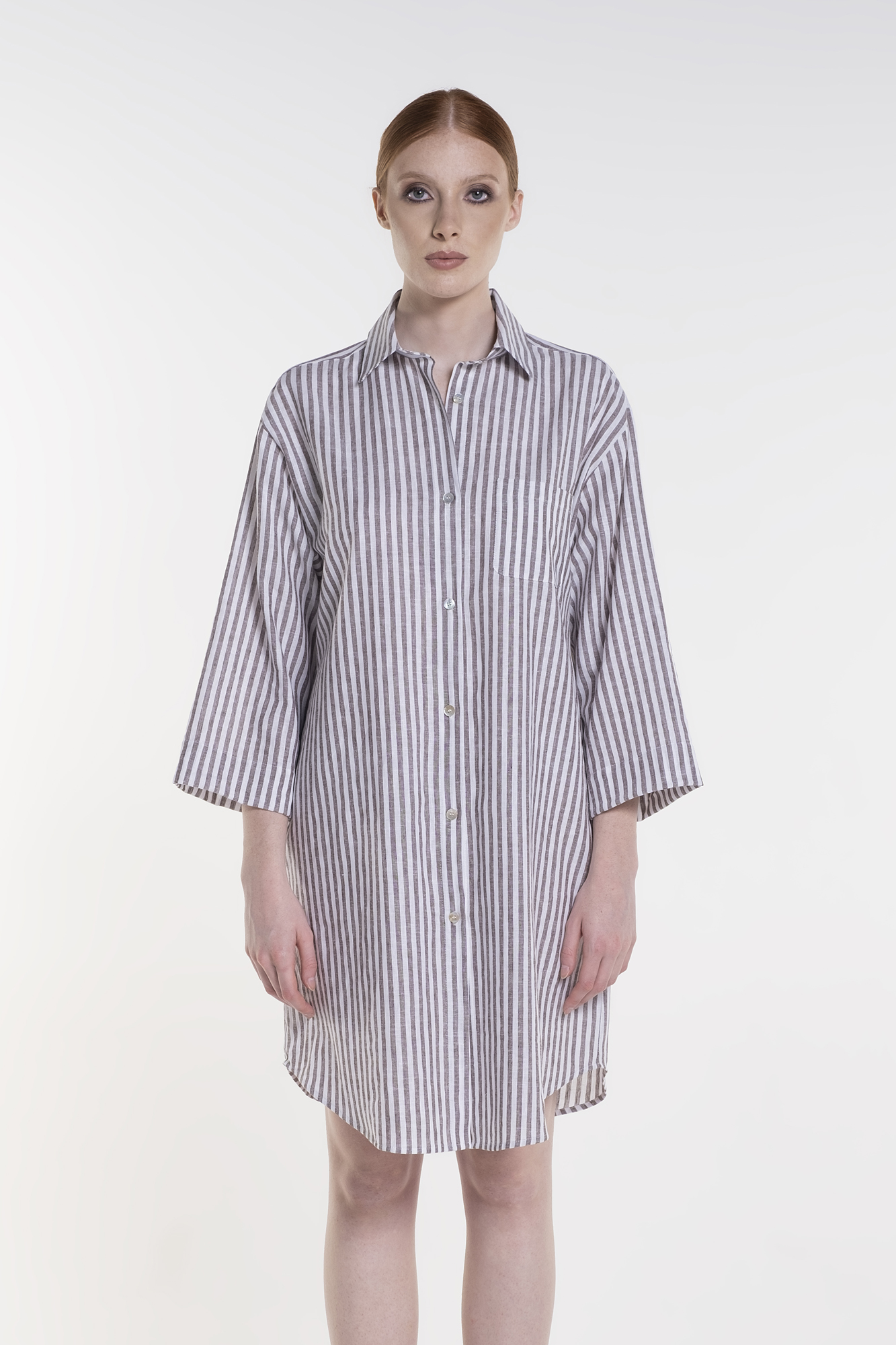 Chemisier Lino/Cotone Riga