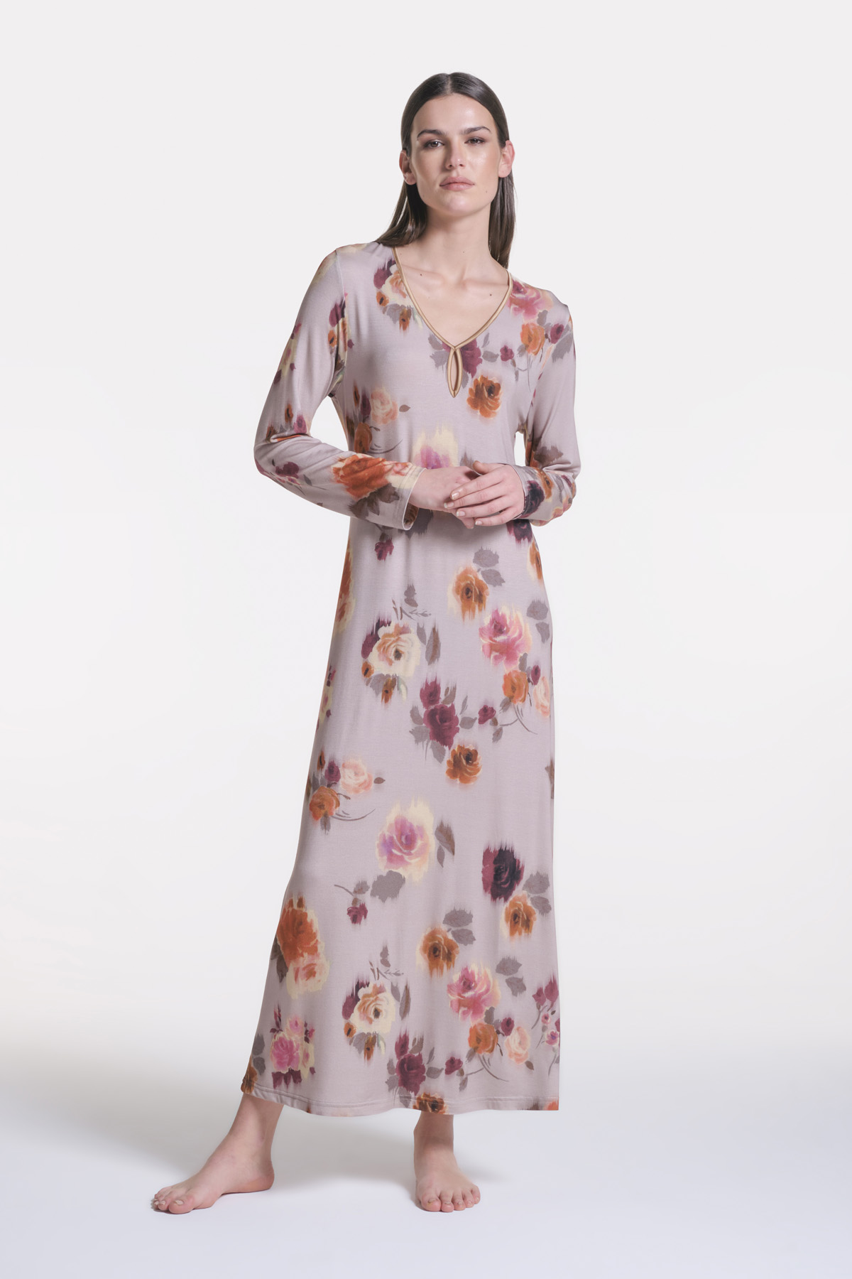 Camicia Viscosa Stampa Fiore